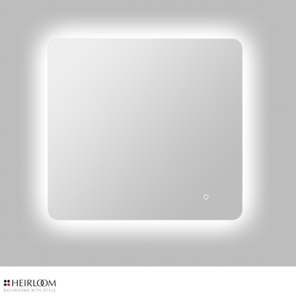 Heirloom Luminor Rectangular Backlit Demister Mirror | 750 x 700mm