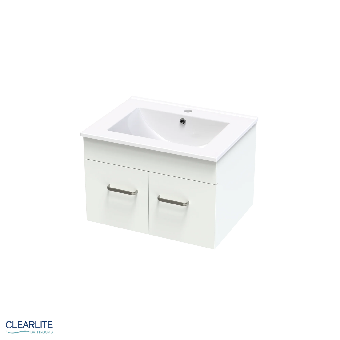 Clearlite Pacific Door Only Wall Hung Vanity 600mm | Available in 3 Colours