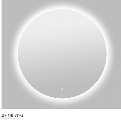 Heirloom Luminor Round Backlit Demister Mirror 800mm