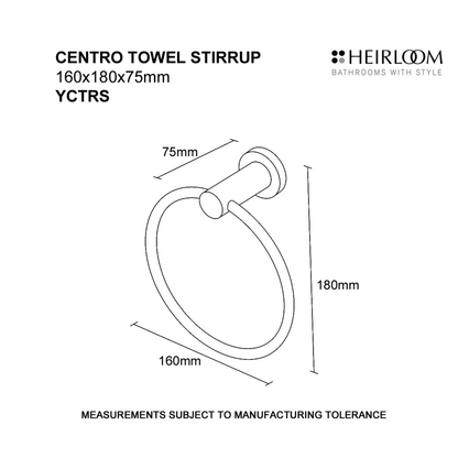 Heirloom Centro Round Towel Stirrup | Available in 2 Colours