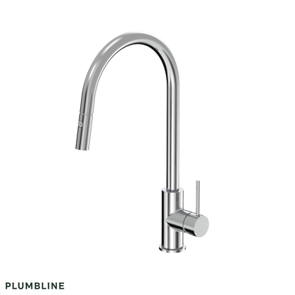 Plumbline Tube Kitchen Mixer with Pull Out Spray | Available in 5 Colours