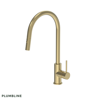Plumbline Tube Kitchen Mixer with Pull Out Spray | Available in 5 Colours