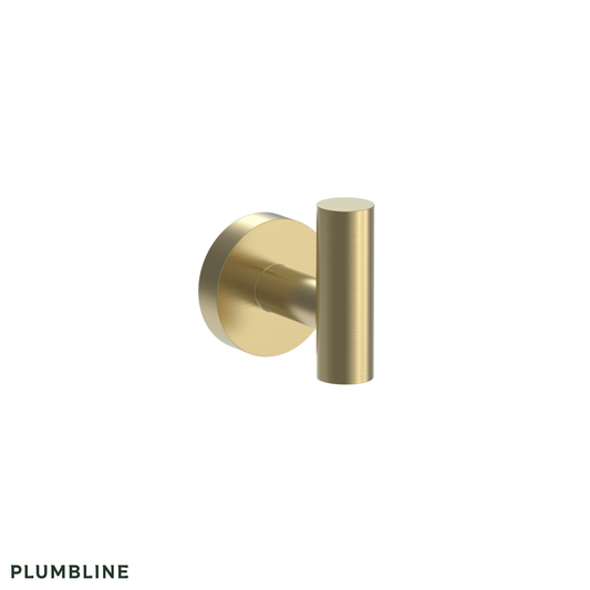 Plumbline Tube Robe Hook - 5 Colour Options