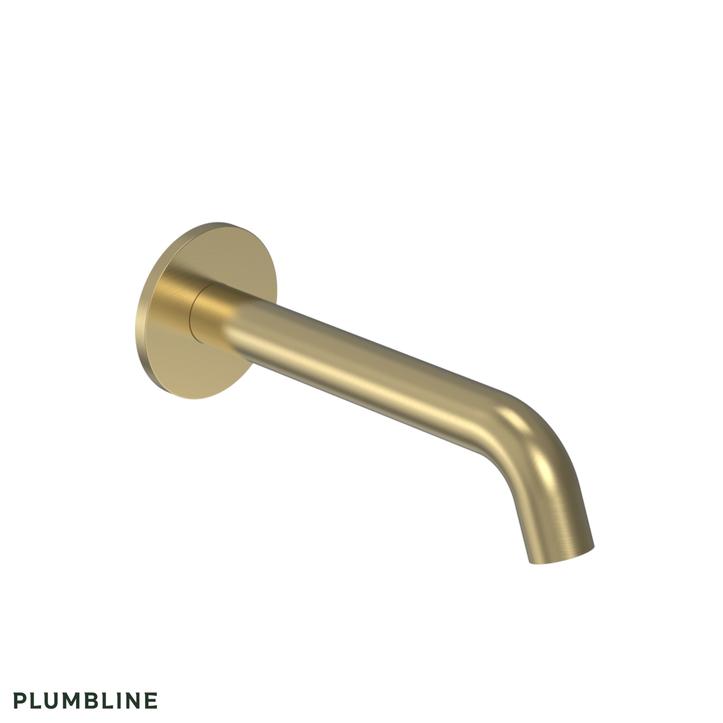 Plumbline Tube Wall Mount Bath Spout | Available in 5 Colours