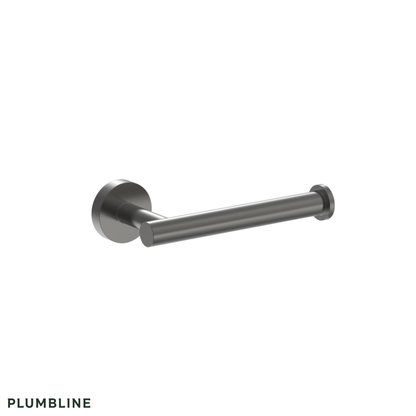 Plumbline Tube Single Bar Toilet Roll Holder - 5 Colour Options