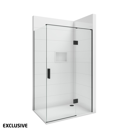 Scenic 2-Sided Hinged Shower Right Hand | 1200 x 900mm - Available in 2 Colours