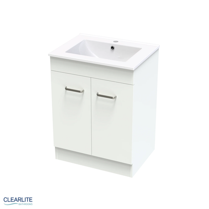Clearlite Pacific Door Only Floor Standing Vanity 600mm - Available in 3 Colours
