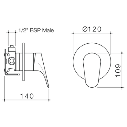 Methven Maku MK2 Shower Mixer with Fastflow 2 | Available in 3 Colours