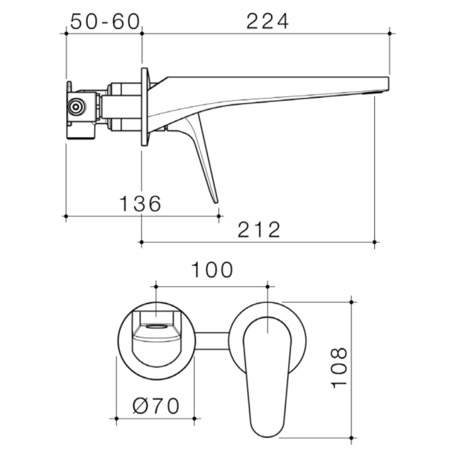 Methven Maku MK2 Wall Single Lever Mixer | Available in 3 Colours