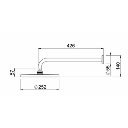Methven Minimalist MK2 Overhead Shower | Available in 3 Colours