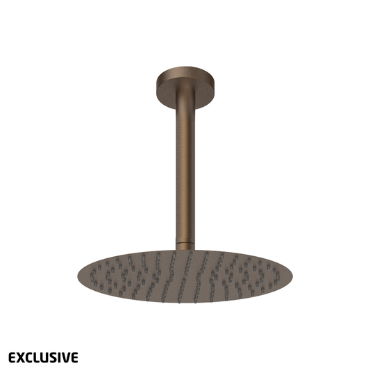 Pioneer Rain Shower 300mm & Ceiling Arm 200mm  - 6 Colour Options