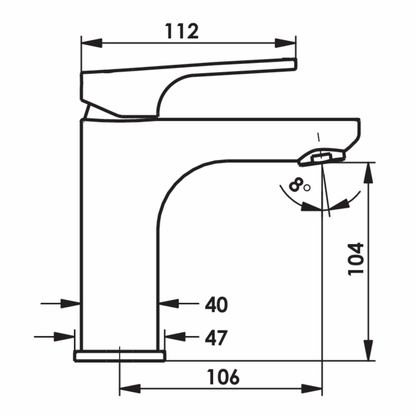 Upland Basin Mixer Cold Start | Available in 5 Colours
