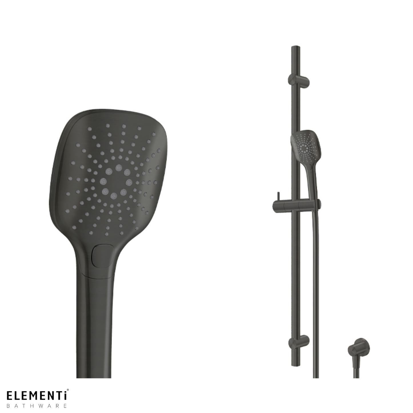 Elementi Splash Plus Square Slide Shower 3 Function | Available in 4 Colours