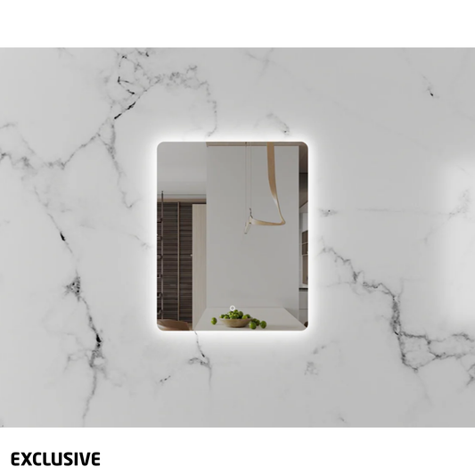 Avant Rectangle Backlit Mirror with Demister | 600 x 750mm