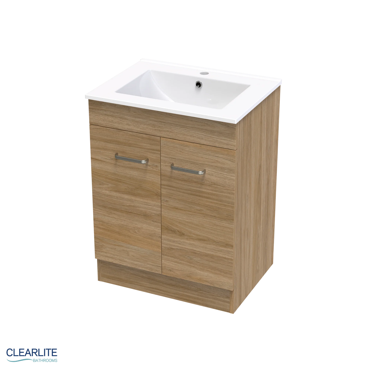 Clearlite Pacific Door Only Floor Standing Vanity 600mm - Available in 3 Colours