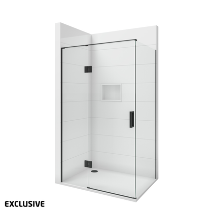 Scenic 2-Sided Hinged Shower  Left Hand 1200 x 900mm | Available in 2 Colours