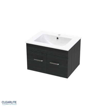 Clearlite Pacific Door Only Wall Hung Vanity 600mm | Available in 3 Colours