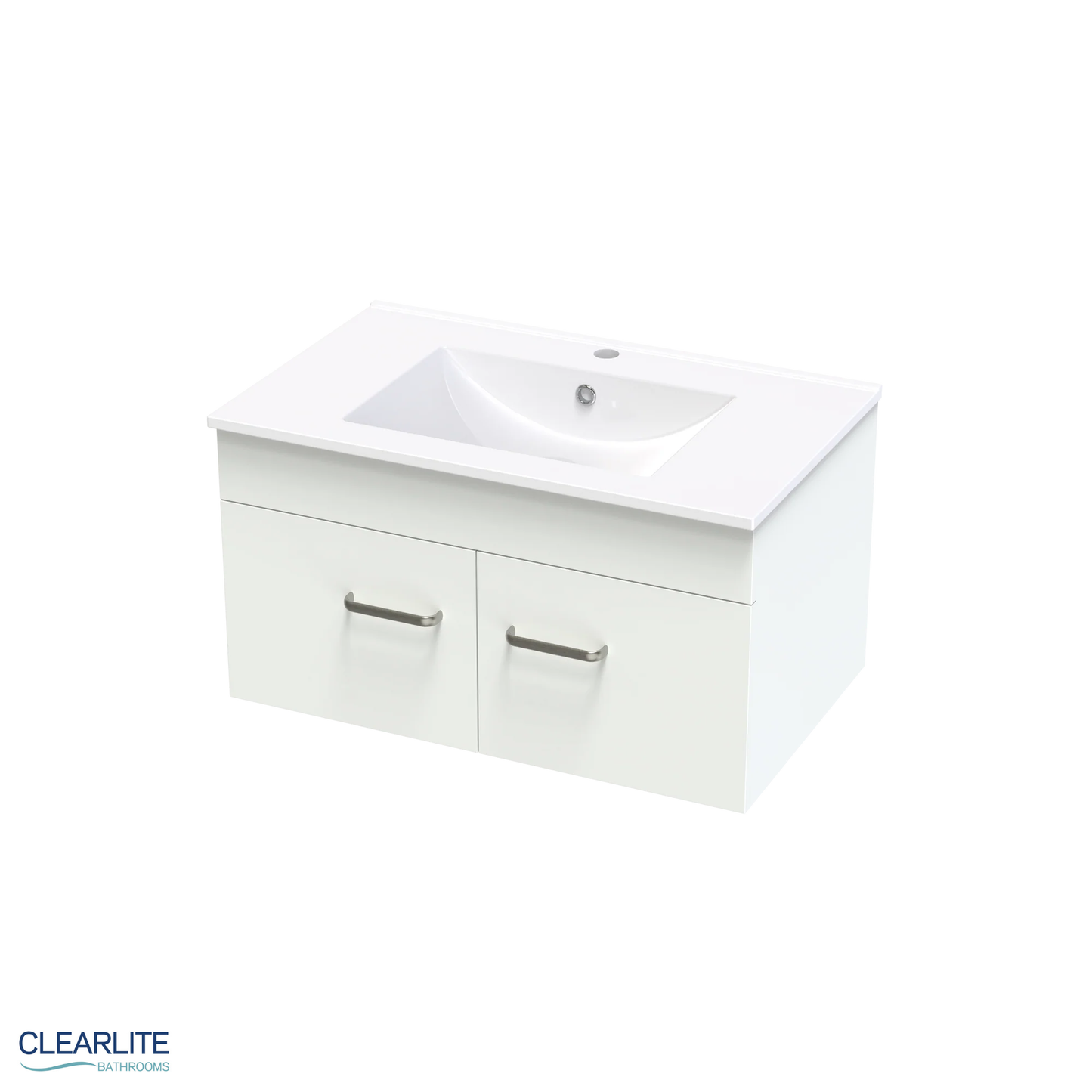 Clearlite Pacific Door Only Wall Hung Vanity 750mm | Available in 3 Colours