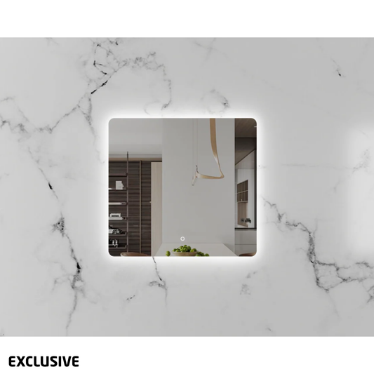 Avant Rectangle Backlit Mirror with Demister | 750 x 700mm
