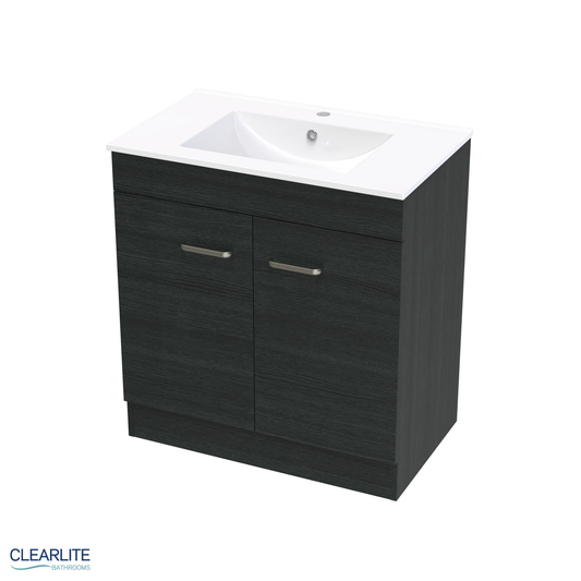 Clearlite Pacific Door Only Floor Standing Vanity 750mm - Available in 3 Colours