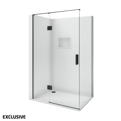 Scenic 2-Sided Hinged Shower  Left Hand 1200 x 900mm | Available in 2 Colours