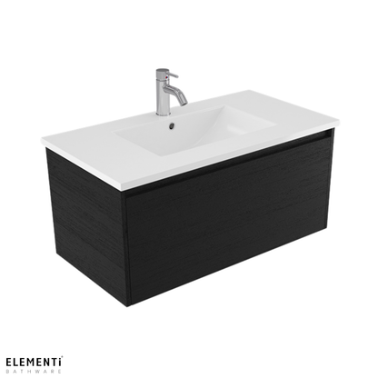 Elementi Novara 1 Drawer Wall Hung Vanity 900mm | Available in 11 Colours