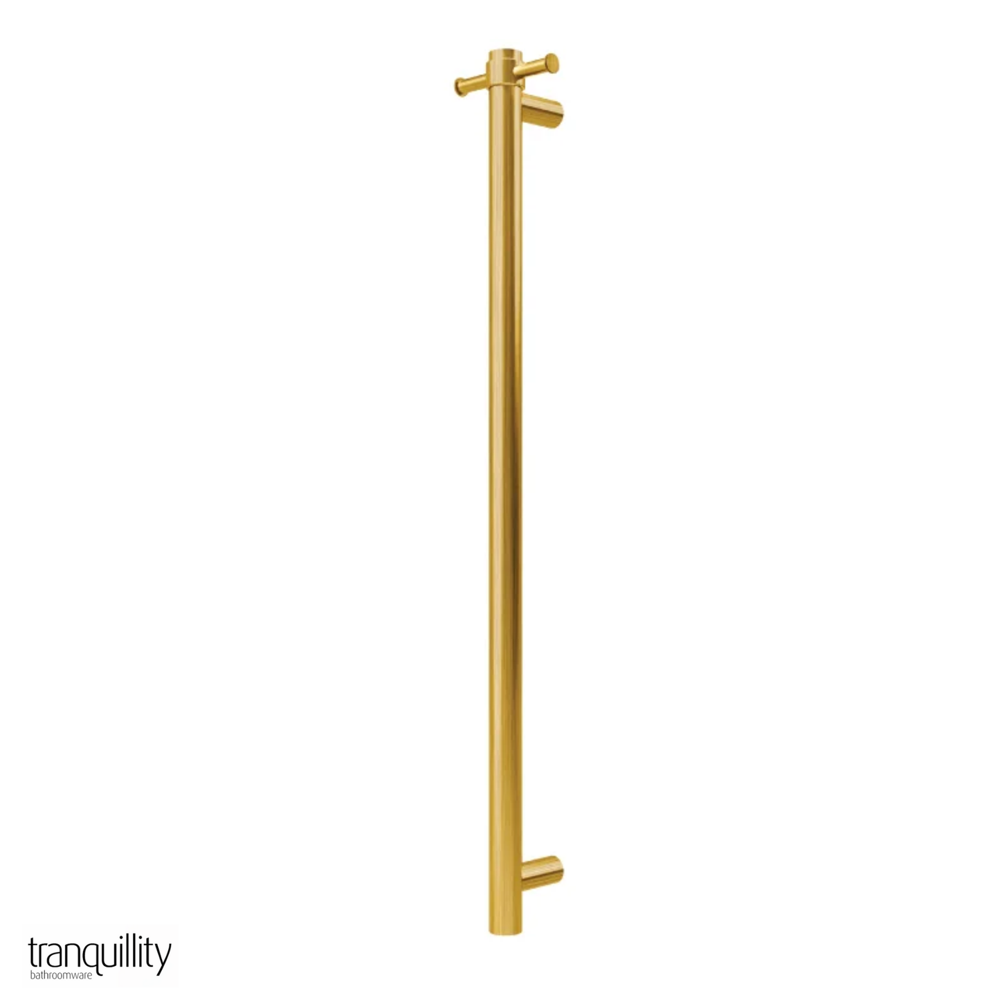 Tranquillity Round Vertical Heated Towel Bar 1000mm - 6 Colour Options