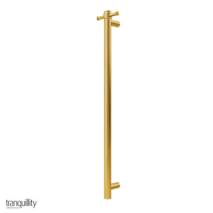 Tranquillity Round Vertical Heated Towel Bar 1000mm - 6 Colour Options