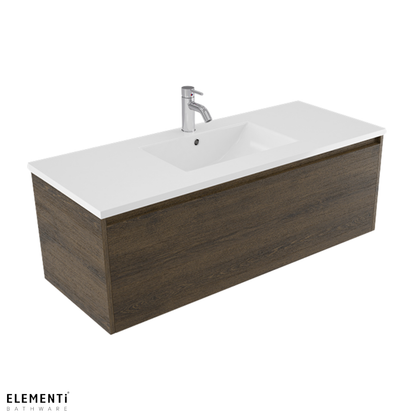 Elementi Novara 1 Drawer Wall Hung Vanity 1200mm | Available in 11 Colours