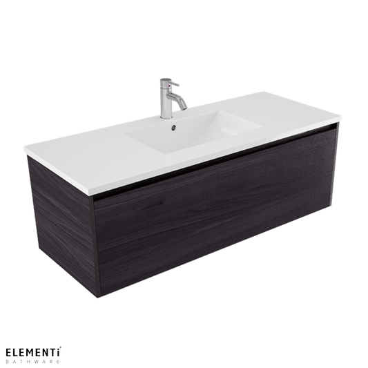 Elementi Novara 1 Drawer Wall Hung Vanity 1200mm | Available in 11 Colours