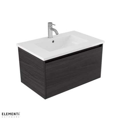 Elementi Novara 1 Drawer Wall Hung Vanity 750mm | Available in 11 Colours