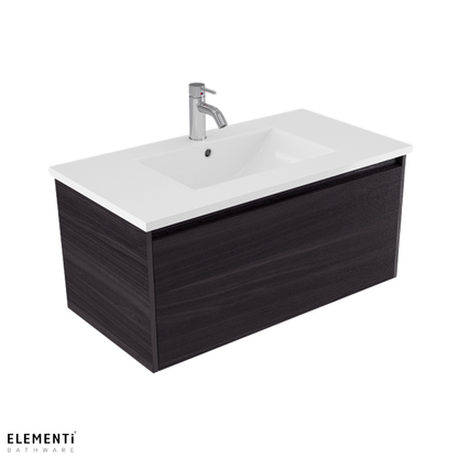 Elementi Novara 1 Drawer Wall Hung Vanity 900mm | Available in 11 Colours
