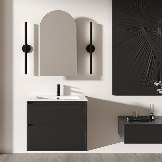 Elementi Novara 2 Drawer Wall Hung Vanity 600mm | Available in 11 Colours