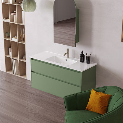 Elementi Novara 2 Drawer Wall Hung Vanity 1200mm | Available in 11 Colours
