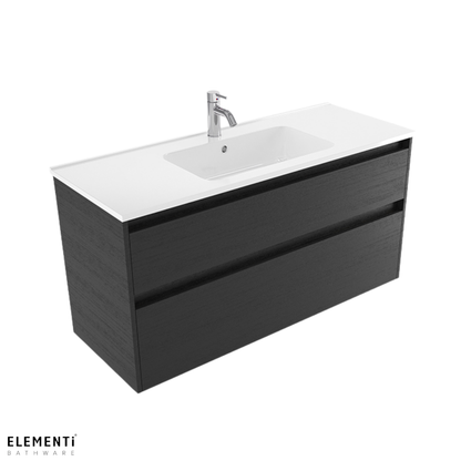 Elementi Novara 2 Drawer Wall Hung Vanity 1200mm | Available in 11 Colours