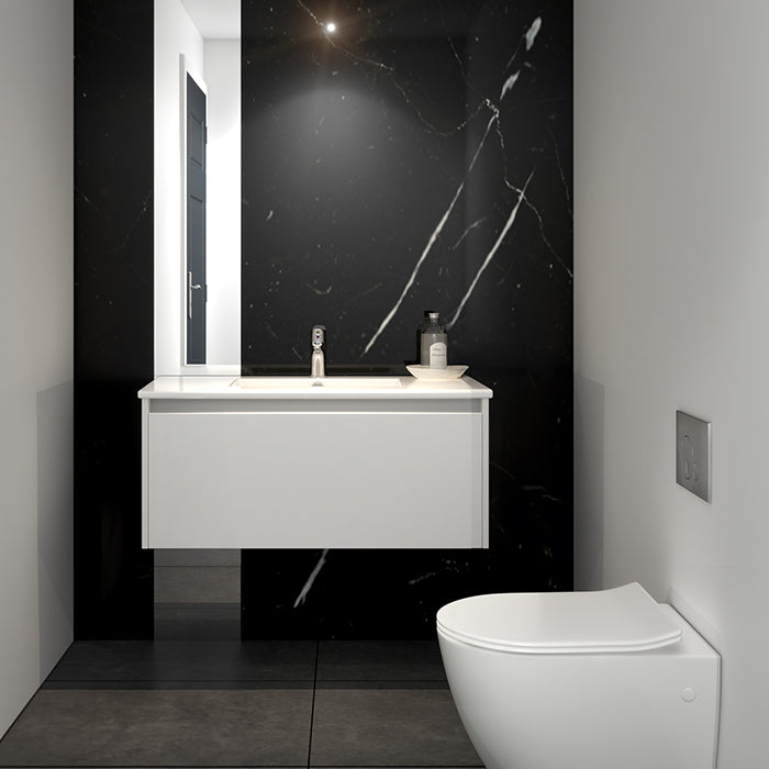 Elementi Novara 1 Drawer Wall Hung Vanity 900mm | Available in 11 Colours