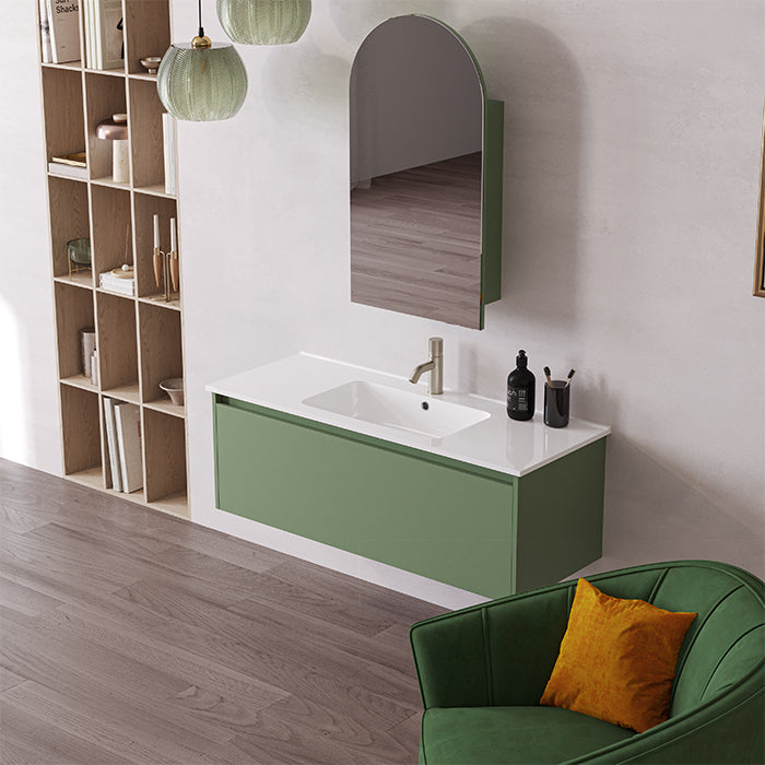 Elementi Novara 1 Drawer Wall Hung Vanity 1200mm | Available in 11 Colours