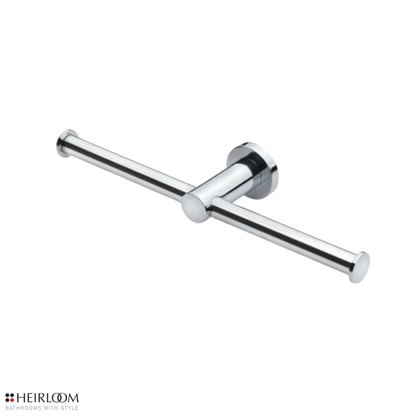 Heirloom Centro Double Toilet Roll Holder - Chrome