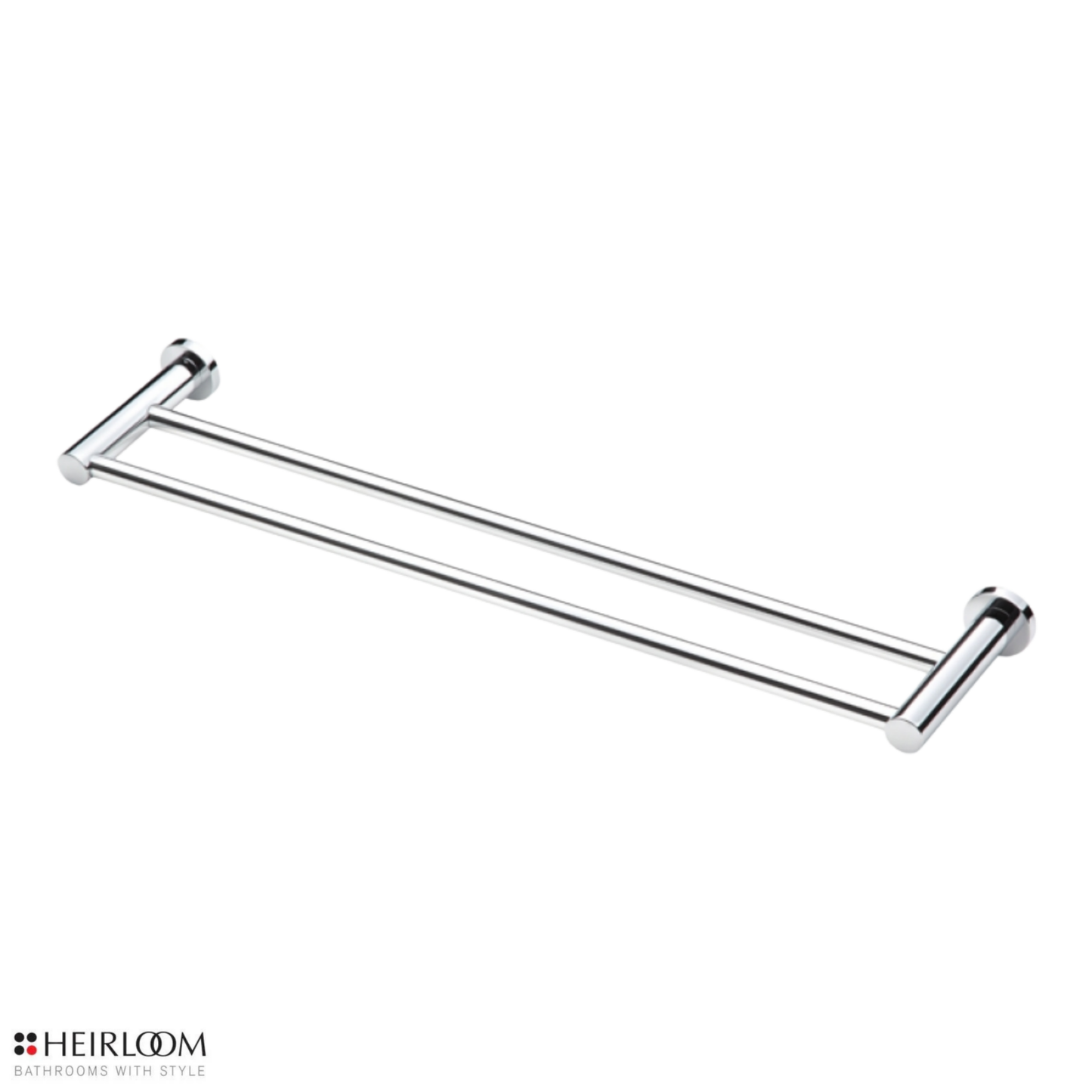 Heirloom Centro Double Towel Rail 800mm - Chrome