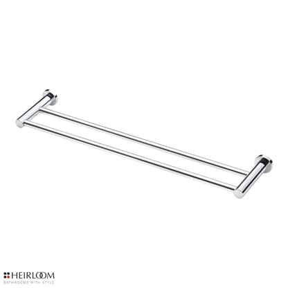 Heirloom Centro Double Towel Rail 800mm - Chrome