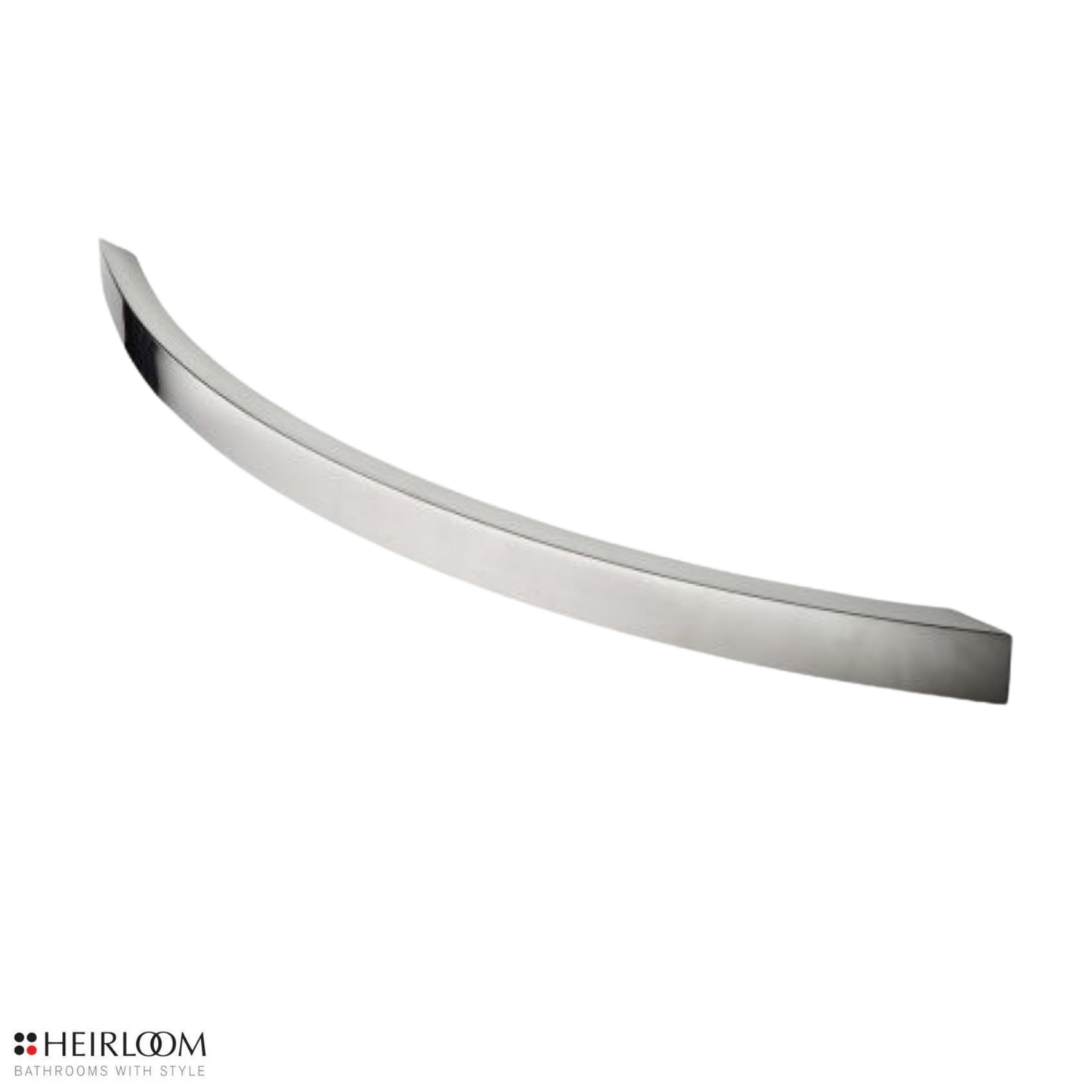 Heirloom Strata Studio 1 Curved Single Bar Towel Warmer 700mm - Chrome