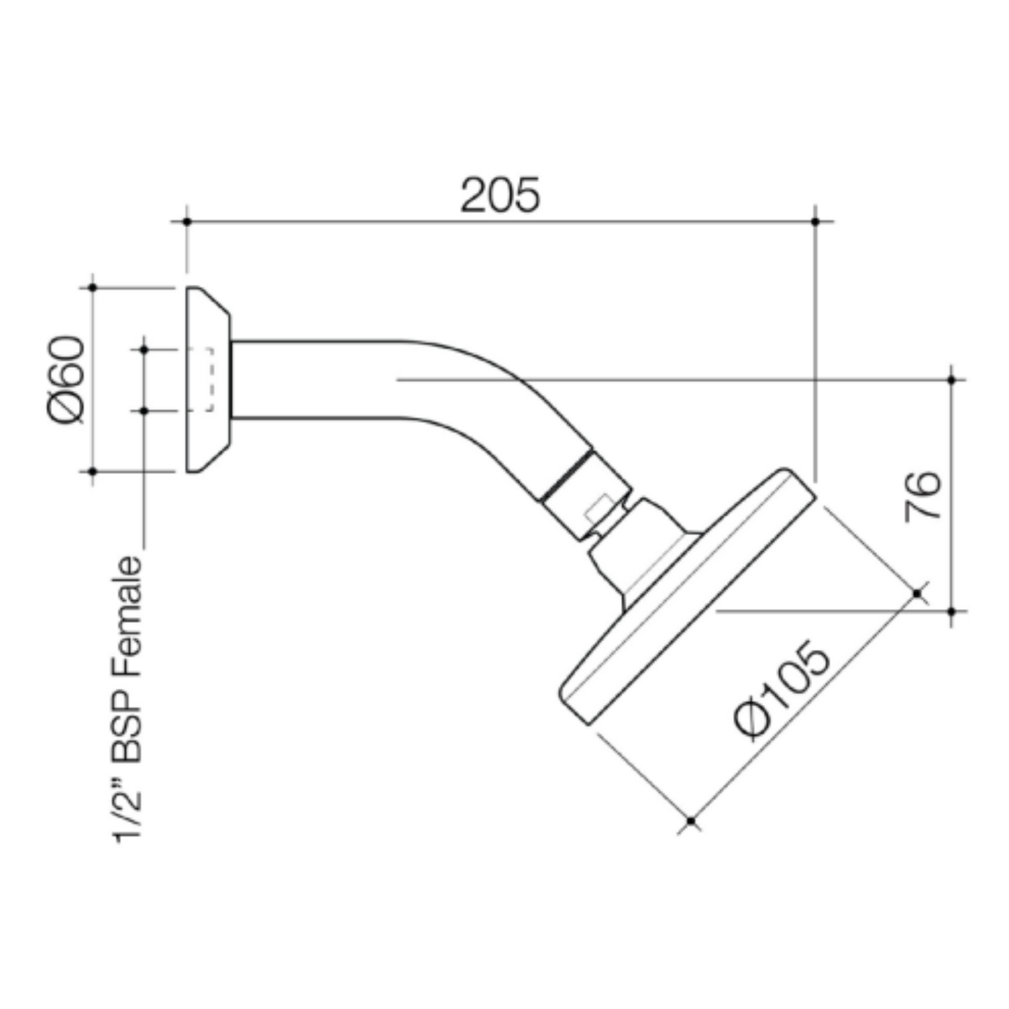 Methven Maku MK2 Wall Shower | Available in 3 Colours