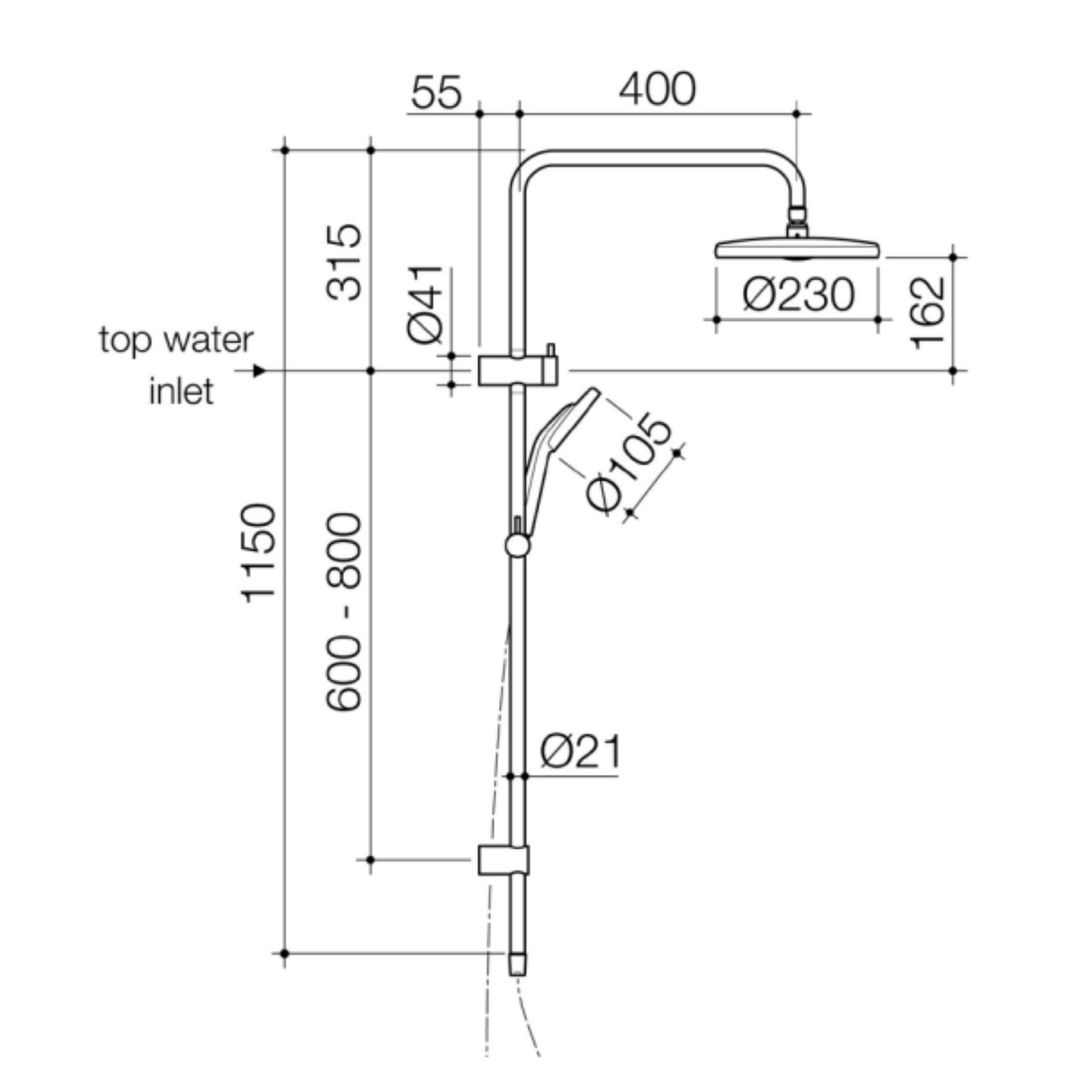 Methven Maku MK2 Satinjet Shower System | Available in 3 Colours