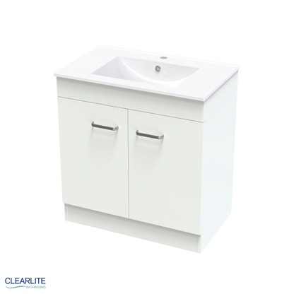 Clearlite Pacific Door Only Floor Standing Vanity 750mm - Available in 3 Colours