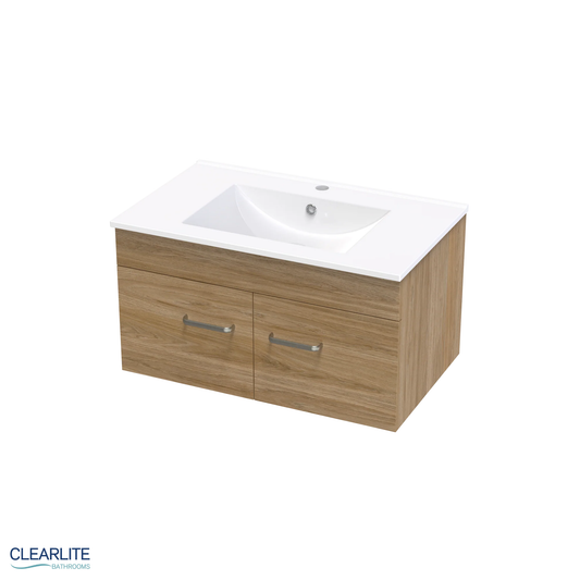 Clearlite Pacific Door Only Wall Hung Vanity 750mm | Available in 3 Colours