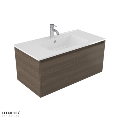 Elementi Novara 1 Drawer Wall Hung Vanity 900mm | Available in 11 Colours
