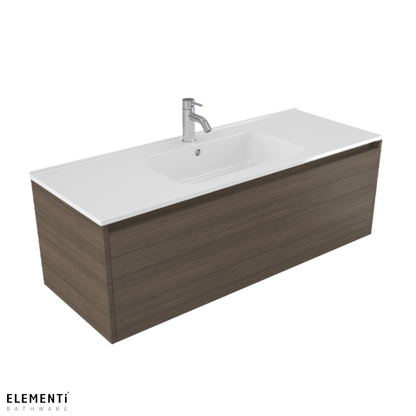 Elementi Novara 1 Drawer Wall Hung Vanity 1200mm | Available in 11 Colours