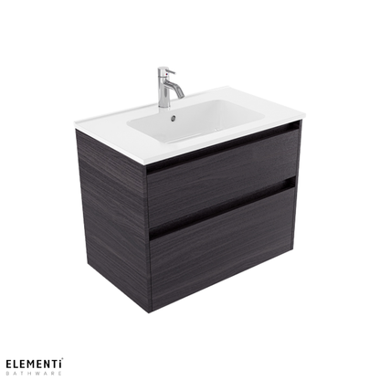Elementi Novara 2 Drawer Wall Hung Vanity 750mm | Available in 11 Colours