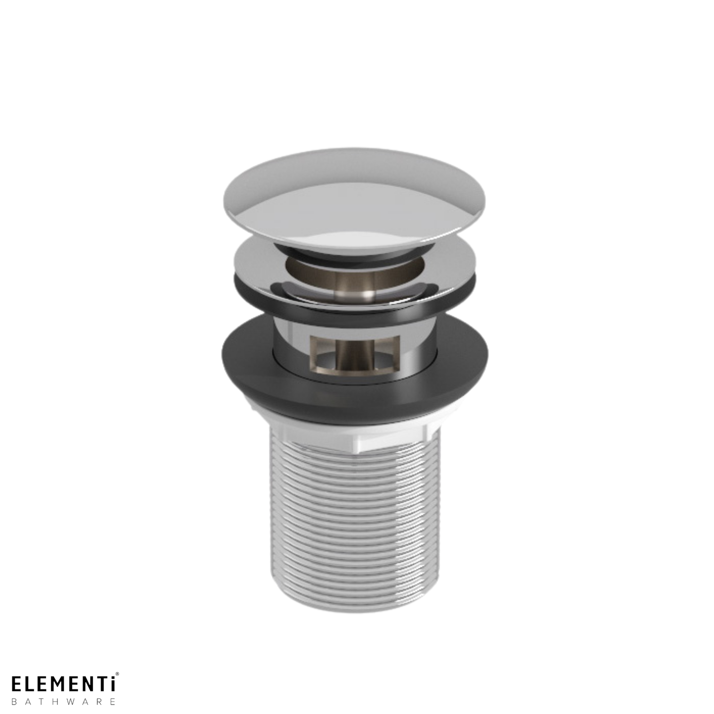 Elementi Basin Clicker Waste 32mm with Overflow | Available in 5 Colours