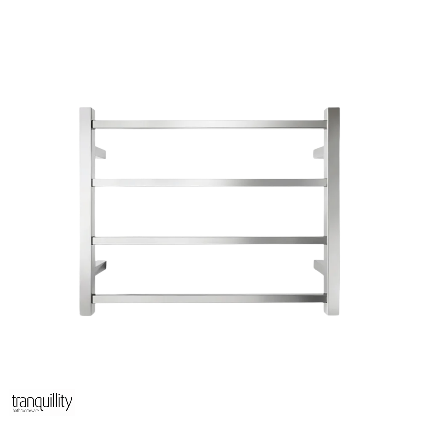 Tranquillity Jersey Square 4-Bar Heated Towel Rail | 500 x 620mm - Available in 5 Colours